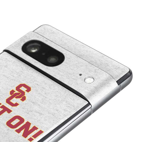 University of Southern California USC Fight On Grey Pixel Skins